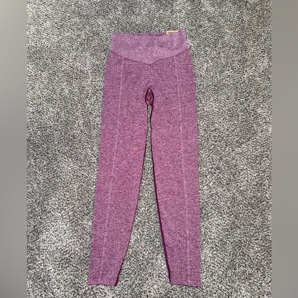 Pink seamless active leggings - Picture 1 of 4